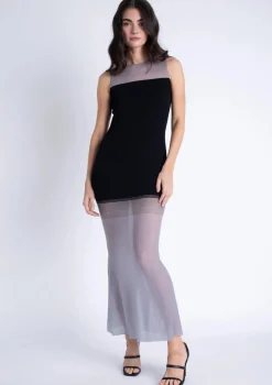 Clearance - Renata Knit Maxi Dress - Black Long Dresses | Dresses