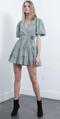 Sale - Royal Print Mini Dress - Powder Wiggley Mini Dresses | Dresses