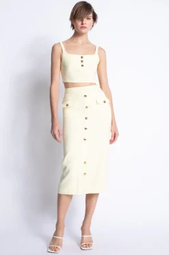 Best - Sunny Midi Skirt Top - Yellow Long Skirts