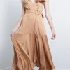 Best - Rhoda Solid Maxi Dress - Pecan Dresses | Long Dresses