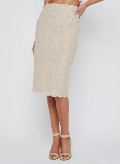 Fashion - Royal Pencil Skirt - Doeskin Long Skirts