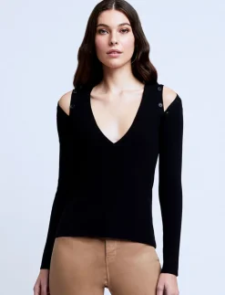Discount L’agence - Addie Sweater - Black Sweaters & Knits