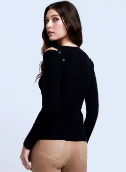 Discount L’agence - Addie Sweater - Black Sweaters & Knits