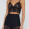 Sale L’agence - Aislin Lace Bralette - Black Crop Tops