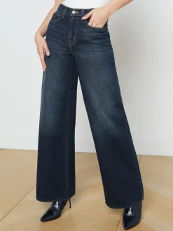Online L’agence - Alicent HR Sneaker Wide Leg - Grainer Flare | High-Rise