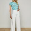 Sale L’agence - Alicent Wide Leg Jean - Blanc Flare | High-Rise