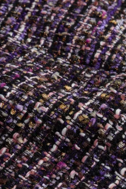 Clearance - Ashton Tweed Short - Purple Multi Tweed Shorts