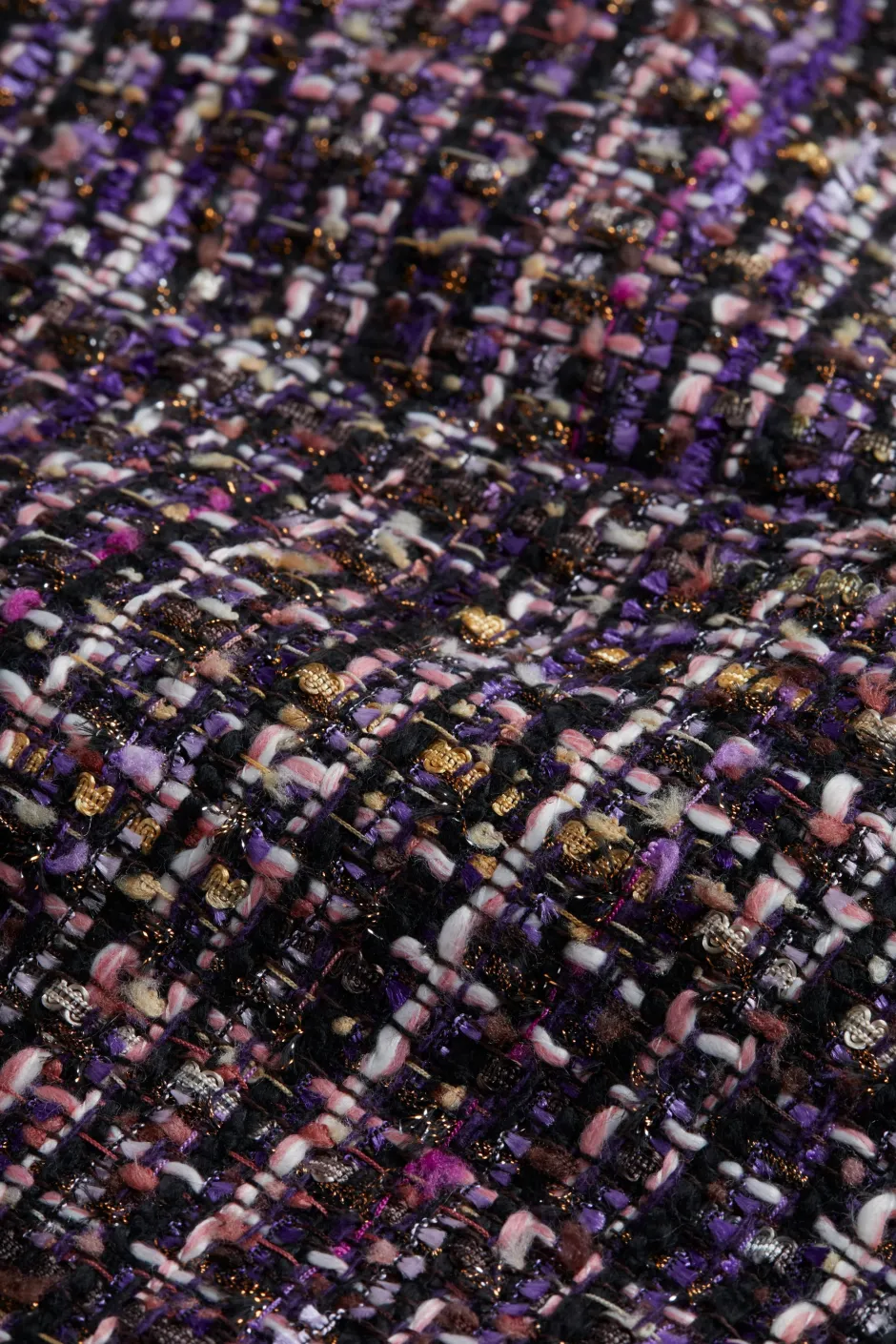 Clearance - Ashton Tweed Short - Purple Multi Tweed Shorts