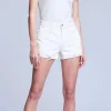 Sale L’agence - Audrey Short - Vintage White Destruct Denim | All Denim