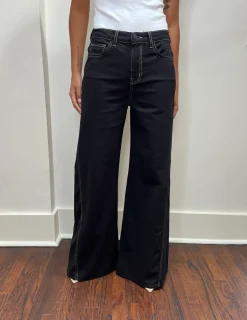 Sale - Beau Wide-Leg Jean - Noir/Mothergoose Denim | All Denim