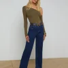 Outlet L’agence - Clayton Wide-Leg Jean - Newport Denim | All Denim