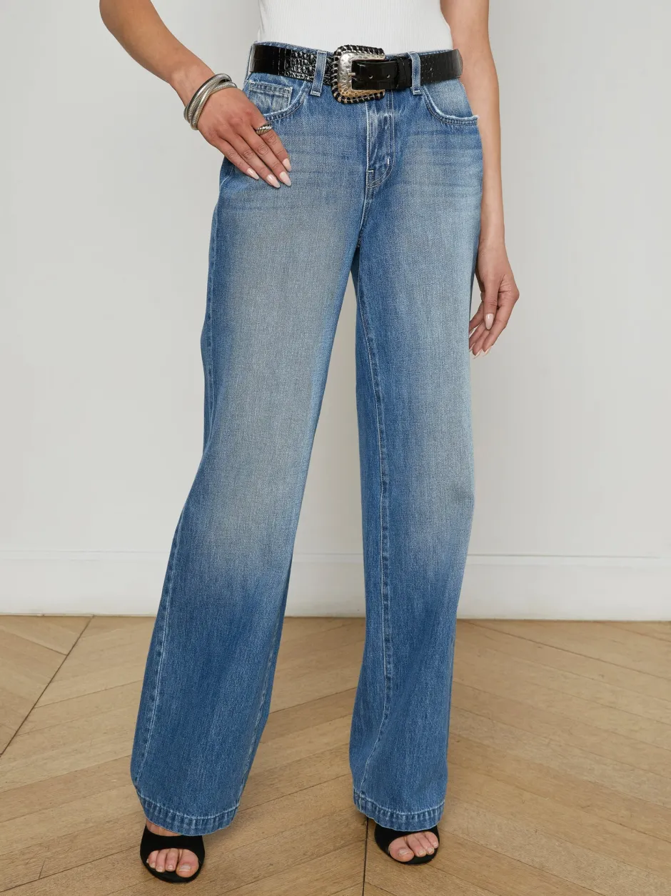 Clearance - Clayton Wide-Leg Pant - Woodrow Denim | All Denim