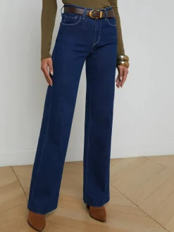 Outlet L’agence - Clayton Wide-Leg Jean - Newport Denim | All Denim