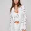 Fashion L’agence - Clementine Lace Blazer - White Blazers