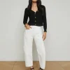 Fashion - Cody Barrel-Leg Jeans - Blanc Pants | Denim