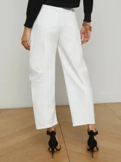 Fashion - Cody Barrel-Leg Jeans - Blanc Pants | Denim