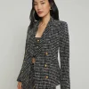 Fashion - Colin Tweed Blazer - Black/Ecru Blazers