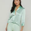 Sale - Dani 3/4 Sleeve Blouse - Pale Jade Blouses