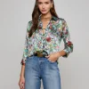 Best - Dani Silk Blouse - Multi Mix Turquoise Rings Blouses