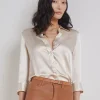 Best - Dani Silk Blouse - Champagne Blouses