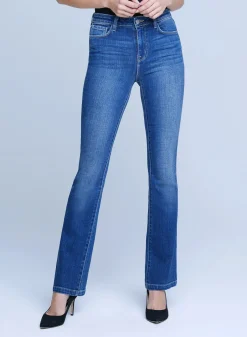 Best L’agence - Dean H/R Slim Straight - Sequoia Denim | All Denim