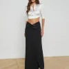 Online L’agence - Diara Tuxedo Skirt - Black Long Skirts