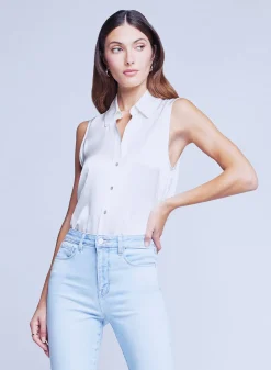 Discount L’agence - Emmy Blouse - Ivory Blouses