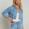 Clearance L’agence - Genevie Crop Jacket - Zion Denim Jackets | Jackets