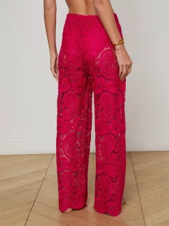 Outlet - Geraldine Cover-Up Pant - Fuschia Coverups