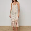 Sale - Haleigh Crochet Cover-Up Dress - Natural Coverups
