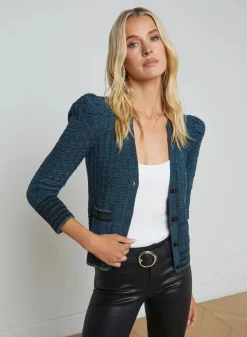 Online - Jenni Cardigan - Deep Teal Multi Sweaters & Knits