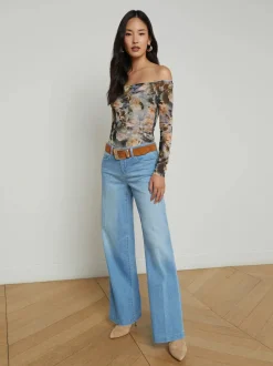 New - Joanne Low-Rise Wide-Leg Jean - Amherst Denim | All Denim