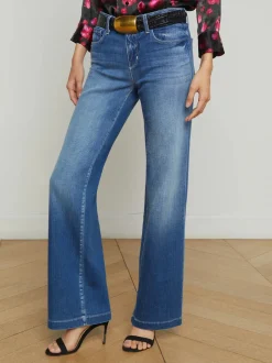 Sale - Joanne Low-Rise Wide-Leg Jean - Palermo Denim | All Denim