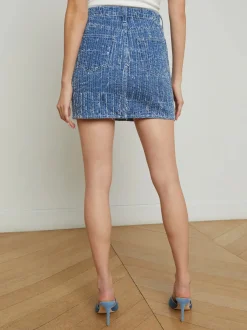 Sale - Jolene Denim Mini Skirt - Everson Mini Skirts