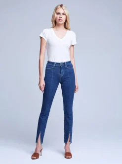 Discount L’agence - Jyothi H/R Split Ankle - Durango Denim | All Denim