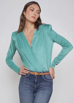 Hot L’agence - Kallie Bodysuit - Frosty Spruce Bodysuits