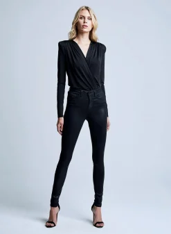 Hot L’agence - Kallie Bodysuit - Black Bodysuits