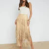New L’agence - Karolina Fringe Skirt - Croissant Mini Skirts