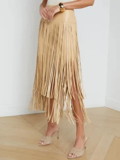 New L’agence - Karolina Fringe Skirt - Croissant Mini Skirts