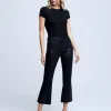 Online L’agence - Kendra Coated Jean - Noir Coated Denim | All Denim
