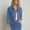 Clearance - Koda Cropped Denim Jacket - Everson Denim Jackets | Jackets
