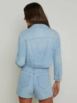 Outlet - Koda Cropped Denim Jacket - Dakota Denim Jackets | Jackets
