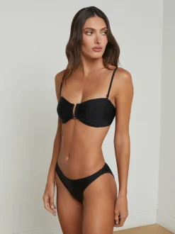 Hot - Krysta Bandeau Top - Black Bikini