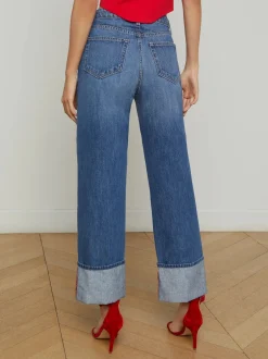 Online - Leighton Cuffed Stovepipe Jean - Brentwood Denim | All Denim