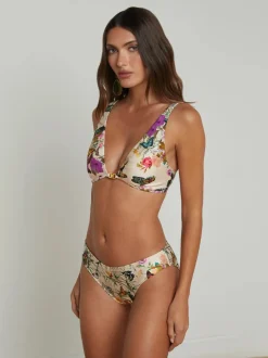 Online - Lexie Bikini Top - Vintage White Multi Charonda Butterfly Bikini