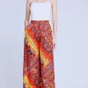 Online L’agence - Lillian Pant - Multi Paisley Scarf Pants