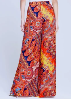 Online L’agence - Lillian Pant - Multi Paisley Scarf Pants