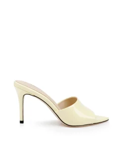 Best L’agence - Lolita Heel Sandal - Pale Yellow Patent Shoes