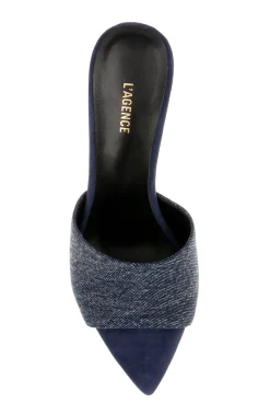 Hot L’agence - Lolita Heel Sandal - Dark Denim Shoes