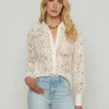 Best L’agence - Maia Lace Buttondown Blouse - Vintage White Blouses